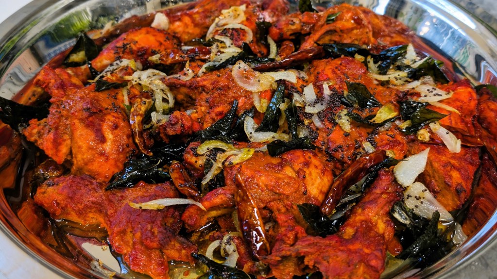 Chicken 65 made in the oven