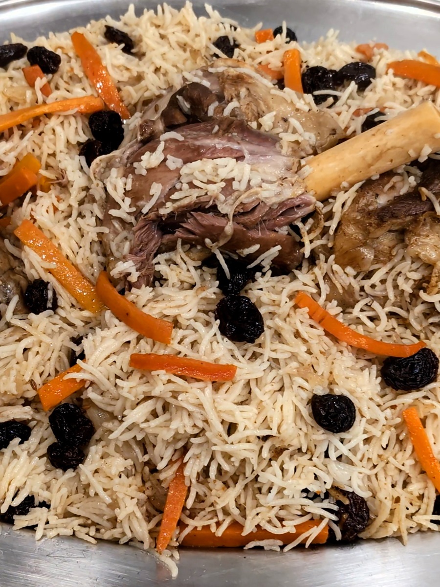 Kabuli Pulao With lamb Shanks